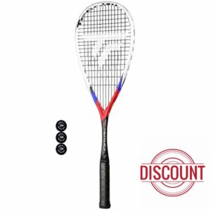 Tecnifibre Carboflex 130 X-Speed Squash Racket & 3 Squash Balls