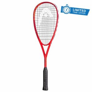 HEAD Cyber Pro 170 Squash Racquet - Pre-Strung with Cove