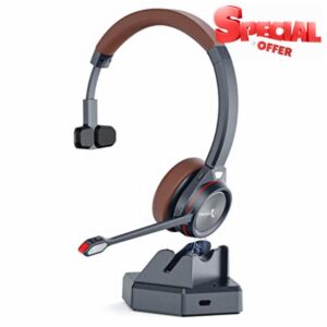 MAIRDI Bluetooth Headset with Microphone for PC
