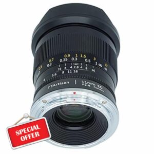TTArtisan 11mm F2.8 Metal Bodied Lens Compatible with Nikon Z Mount - Black