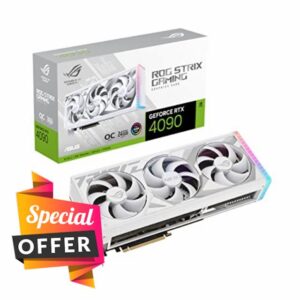 ASUS ROG Strix GeForce RTX 4090 OC Edition Gaming Graphics Card White (PCIe 4.0