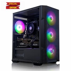 ADMI Gaming PC: Intel Core i5-13400F CPU | NVIDIA GeForce RTX 4070 | 32GB 3200MHz LPX | 600mbps WiFi | 1TB NVME SSD | MSI 100R | Windows 11