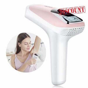 Laser Hair Removal Device for Women & Men IPL Hair Remover with 500000 Light Pulses for Face