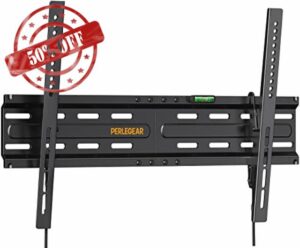 Perlegear TV Wall Bracket for Most 37–82 inch TVs up to 45kg