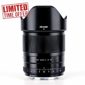 VILTROX 23mm f/1.4 F1.4 Auto Focus Lens Wide-Angel APS-C Large Aperture Lens Compatible with Canon EOS M-Mount Cameras M10 M100 M200 M3 M5 M50 M6 M50 II M60 II