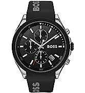 BOSS Men's Chronograph Quartz Watch Grand Prix with Leather Strap