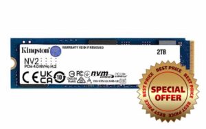 Kingston NV2 NVMe PCIe 4.0 Internal SSD 2TB M.2 2280 -SNV2S/2000G