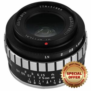TTArtisan APS-C 23mm F/1.4 Metal Bodied Lens Compatible with Nikon Z Mount - Black & Silve