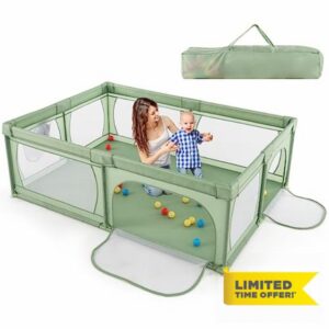 COSTWAY Baby Playpen for Babies and Toddlers