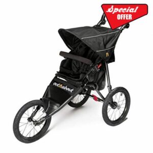 Out ‘n’ About Nipper Sport V4 Stroller | Jogging Pushchair | Newborn - 4 Years | Lightweight All-Terrain Buggy | Raven Black