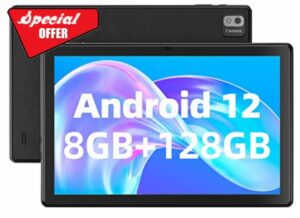 SGIN Tablet 10.1 Inch Android 12 Tablet PC 8GB RAM 128GB Storage