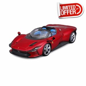 Bburago 16913R Ferrari Signature Daytona SP3 1:18 Scale Vehicle Reproduction Red Metal Collectable Toy for Kids Ages 14 and Up