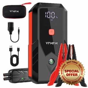 VFMFM 3000A Jump Starter Power Pack - 24000mAH