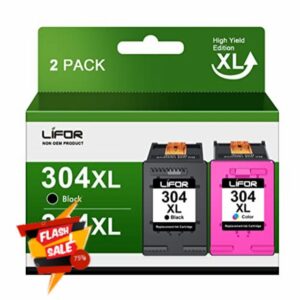 304 Ink Cartridges Combo Pack 304 XL Black and Colour Remanufactured for HP 304XL Ink Cartridges Multipack for HP Envy 5010 5020 5032 5030 5000 5055 DeskJet 3760 3762 2600 2620 2630 2633 3720 375