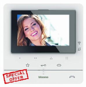 Bticino 344932 Video House Station Class 100X16E with WiFi Connection 7 Inch Touchscreen for Extension for a Two Family House White