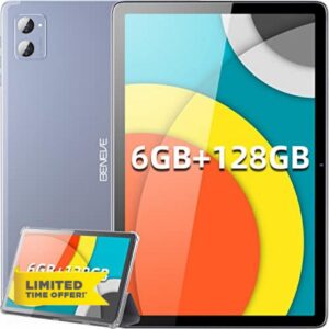 BENEVE Tablet 10 Inch Android 11 Tablet PC 6GB RAM 128GB Storage 2.5D IPS HD Display with Anti-Fingerprints TP