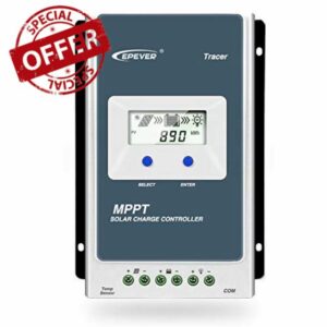EPEVER 40A MPPT Solar Charge Controller Tracer AN Series fit for Lead-Acid and Lithium Batteries with 12V/24V DC Automatically Identifying System Voltage