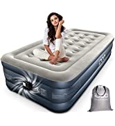 iDOO Air Bed, Inflatable Bed with Built-in Electric Pump, Double King Size 3 Mins Quick Self-Infl...