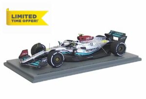 F1 Mercedes AMG Petronas W13 E PERFORMANCE NO.44 MERCEDES-AMG PETRONAS TEAM 2ND FRENCH GP 2022 LEWIS HAMILTON 300TH GP - 1/43 Scale Offcial Spark Model