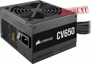 Corsair CV650 80 PLUS Bronze Non-Modular ATX 650 Watt Power Supply (Full Continuous Power