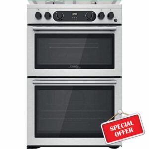 Hotpoint 60CM CD67G0CCX/UK Gas Double Freestanding cooker - Stainless Steel            [Energy Class A+]