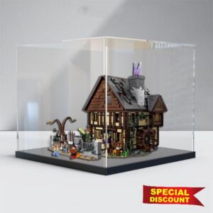Transparent Acrylic Display Case for Lego 21341 Witch Sisters' Enchanted House