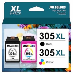 JMLCOLORS 305 Ink Cartridges Black and Colour
