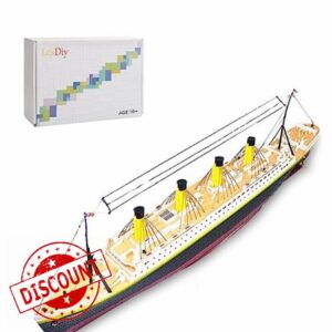 WERUN RC Titanic Cruise Ship Model with LED Lights