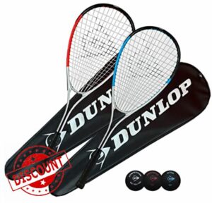 Dunlop Hyper Squash Racket Deluxe Squash Set