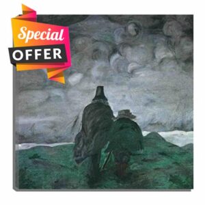 Framed Artwork Canvas Prints Travelers by Nicholas Roerich Symbolism Landscape Painting Reproduction