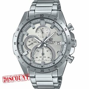 Casio Mens Chronograph Quartz Watch Edifice with Stainless Steel Strap