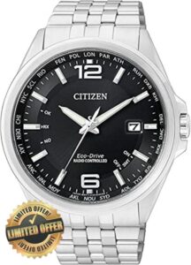 Citizen Mens Analogue Eco-Drive Watch with Stainless Steel Band
