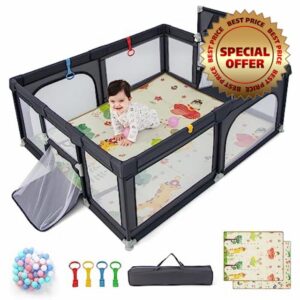 COSTWAY Baby Playpen for Babies and Toddlers