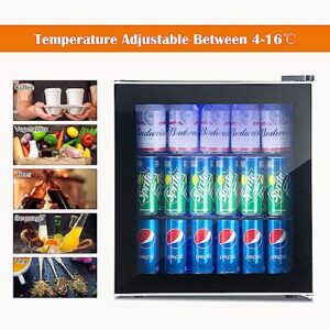 60 Can Quiet Frost Free Fridge with LED Light