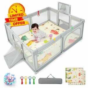 COSTWAY Baby Playpen for Babies and Toddlers
