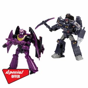 TRANSFORMERS Legacy Evolution Humble Origins 2-Pack 7” Senator Shockwave & 5.5” Data Clerk Orion Pax Action Figures
