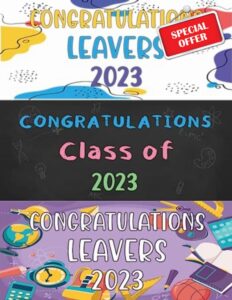 Hippowarehouse Leavers 2023 Banner Personalised 5ft x 2ft Congratulations school uni college receptio