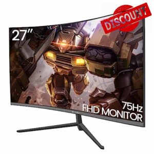 CRUA 27 Inch 75Hz Curved Gaming Monitor