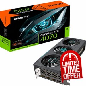 Gigabyte GeForce RTX 4070 EAGLE OC 12GB Graphics Card - 12GB DDRX6 21Gbps 192bit