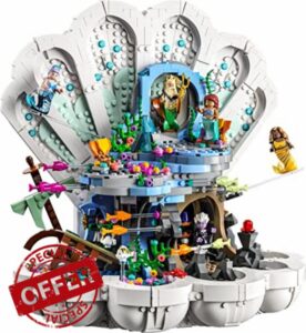 LEGO 43225 Disney Princess The Little Mermaid Royal Clam Shell 2023 Film Set with Ariel
