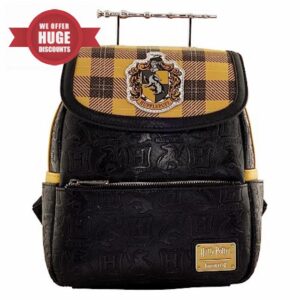 Loungefly - Hufflepuff Mini-Backpack - Harry Potter - Harry Potter - Amazon Exclusive - Cute Collectable Bag - Gift Idea - Official Merchandise - for Boys
