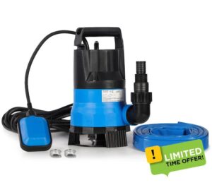 400W 7500L/H Submersible Water Pump with Hose