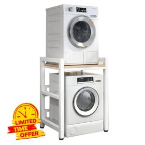 VETERS Dryer Stand Height adjustable Portable Stacking Kit for Front Loader Washing Machine & Tumble Dryer