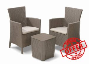 Keter Iowa Garden Furniture Balcony Set