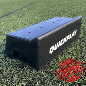 QUICKPLAY Replay Defender & Block System - Adjustable Height Replay Defender with Dual Angle Replay Block Portable Modular Soccer Rebounde