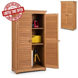 TANGZON Wooden Garden Storage Shed