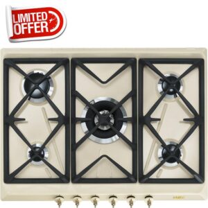 Smeg Gas hob with 5 Burners SRV876POGH