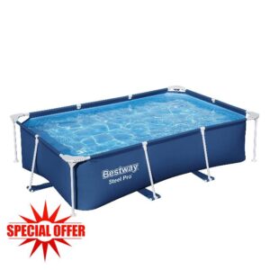 Bestway Steel Pro Swimming Pool | Above Ground Rectangle Paddling Pool