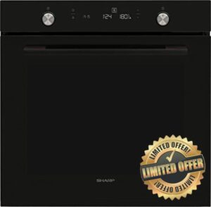 Sharp K-71Z68BNM-EN Built In Electric Single Oven - Black - A Rated