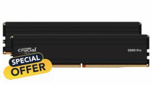 Crucial Pro RAM 32GB Kit (2x16GB) DDR5 5600MT/s (or 5200MT/s or 4800MT/s) Desktop Memory CP2K16G56C46U5